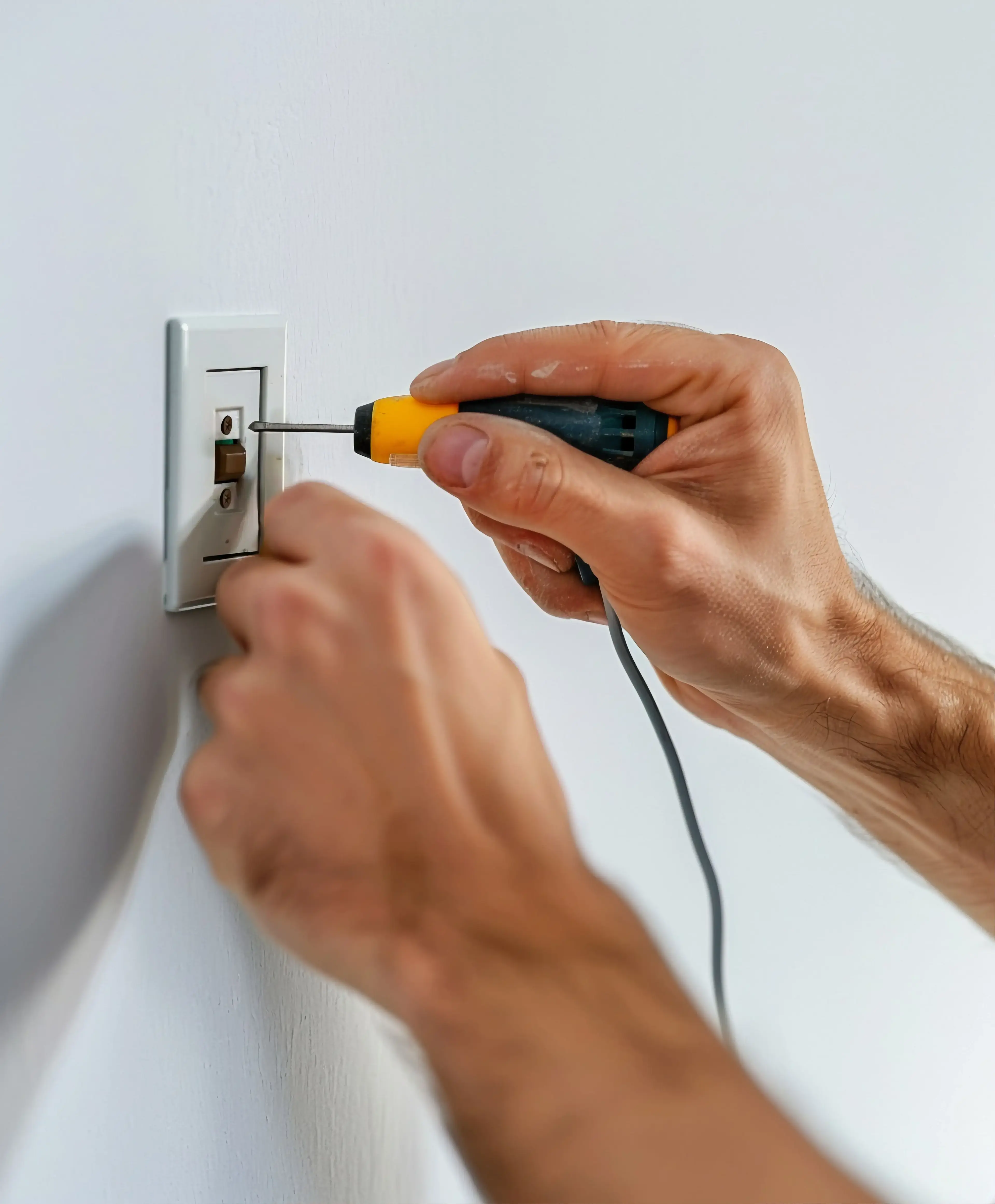Installation de prises et interrupteurs